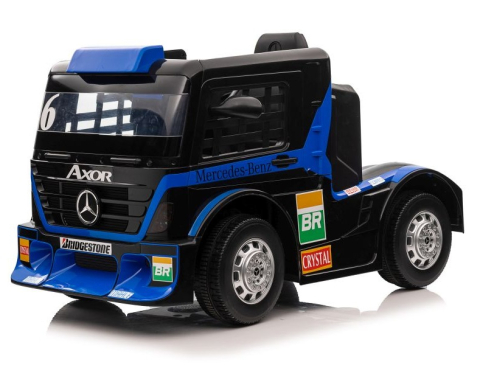 Produse in stoc - Camion electric pentru copii, Mercedes-Benz Axor 90W 12V PREMIUM, culoare Navy blue
