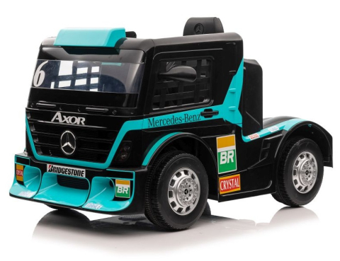 Masinute electrice - Camion electric pentru copii, Mercedes-Benz Axor 90W 12V PREMIUM, culoare light Blue