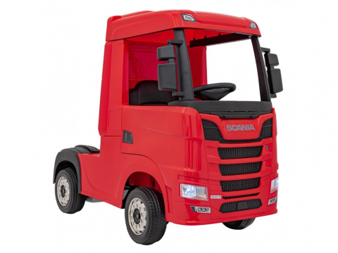 Camion electric pentru copii SCANIA R-SERIES 4x4 180W 12V 14Ah PREMIUM, rosu [12]