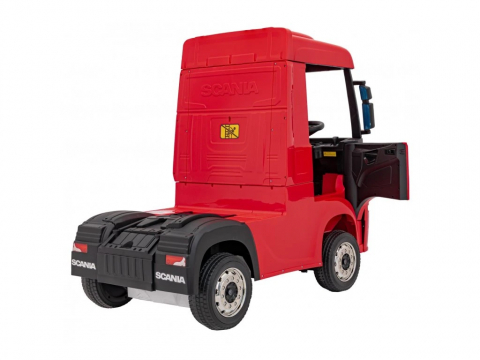Camion electric pentru copii SCANIA R-SERIES 4x4 180W 12V 14Ah PREMIUM, rosu [14]