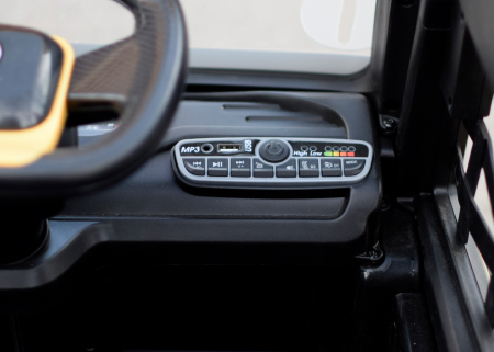 Camion electric + platforma, Mercedes-Benz Axor 90W 12V STANDARD, culoare Galbena [8]