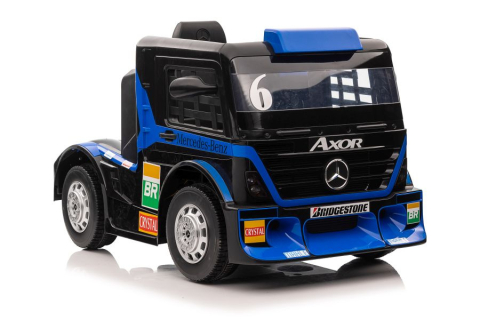Camion electric pentru copii, Mercedes-Benz Axor 90W 12V PREMIUM, culoare Navy blue [1]