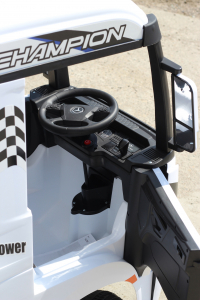 Camion electric pentru copii, Mercedes ACTROS, 4x4, 180W 12V, PREMIUM, alb [9]