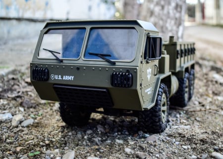 Camion militar de jucarie cu telecomanda P801, US ARMY, scara 1:16 [4]