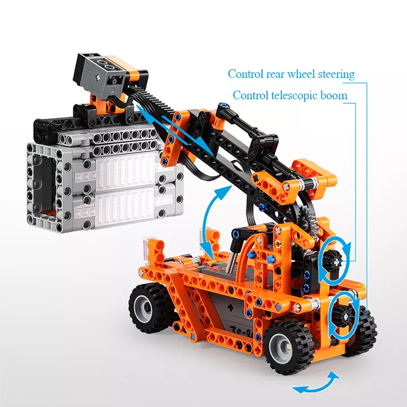 Set constructie pentru copii din 634 piese, 10 in 1 CADA, Camion de jucarie sau alte 9 utilaje [10]