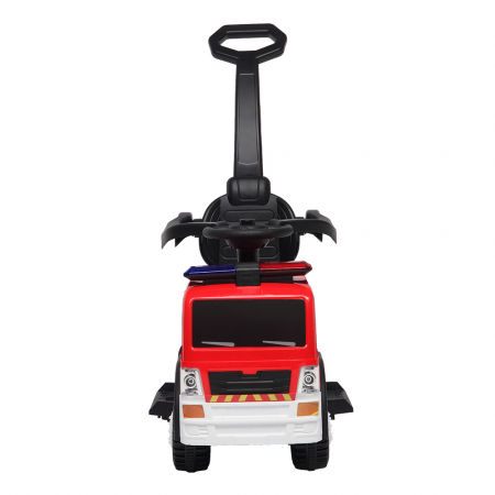 Masinuta electrica & camion cu maner 3 in 1 Kinderauto FireTruck 30W 6V, scaun tapitat, music player [20]