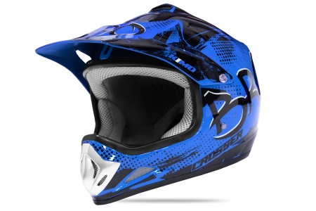 Piese & accesorii - Casca protectie copii BRO Kimo Cross, albastru