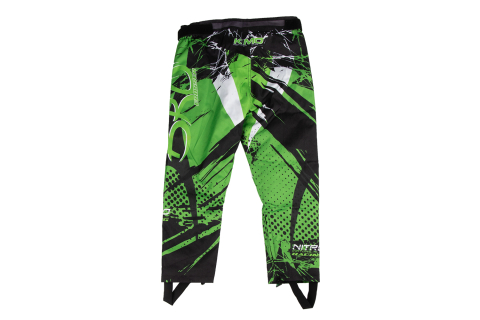 Pantaloni KIMO Kids BRO Motocross cu aparatori, ideal pentru copii pasionati de motocross, verde [1]