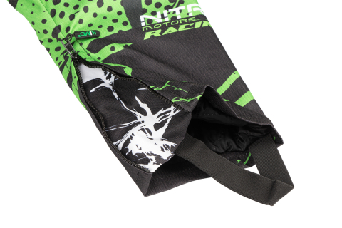 Pantaloni KIMO Kids BRO Motocross cu aparatori, ideal pentru copii pasionati de motocross, verde [3]