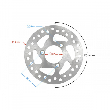 Piese & accesorii - Disc frana 12 cm pentru atv electric