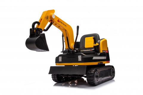 Excavator electric pentru copii Kinderauto X7, 110W, 12V-12Ah, scaun tapitat, telecomanda, galben [25]