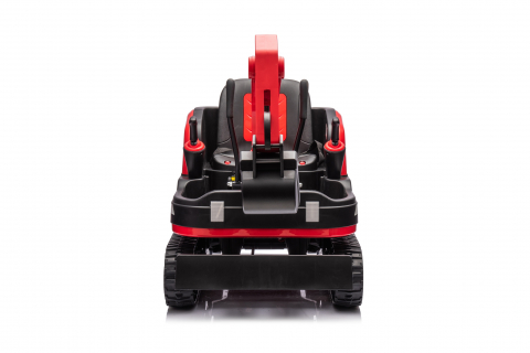 Excavator electric pentru copii Kinderauto X7, 110W, 12V-12Ah, scaun tapitat, telecomanda, echipare Premium, rosu [6]