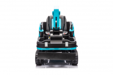 Excavator electric pentru copii Kinderauto X7, 110W, 12V-12Ah, scaun tapitat, telecomanda, Premium, albastru [1]