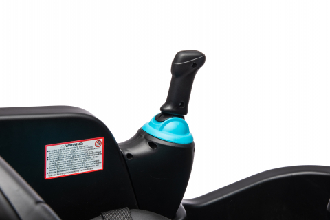 Excavator electric pentru copii Kinderauto X7, 110W, 12V-12Ah, scaun tapitat, telecomanda, Premium, albastru [11]