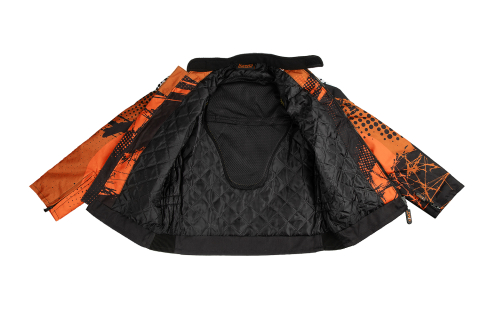 Geaca KIMO Kids BRO Motocross cu aparatori, ideal pentru copii pasionati de motocross, portocalie [2]