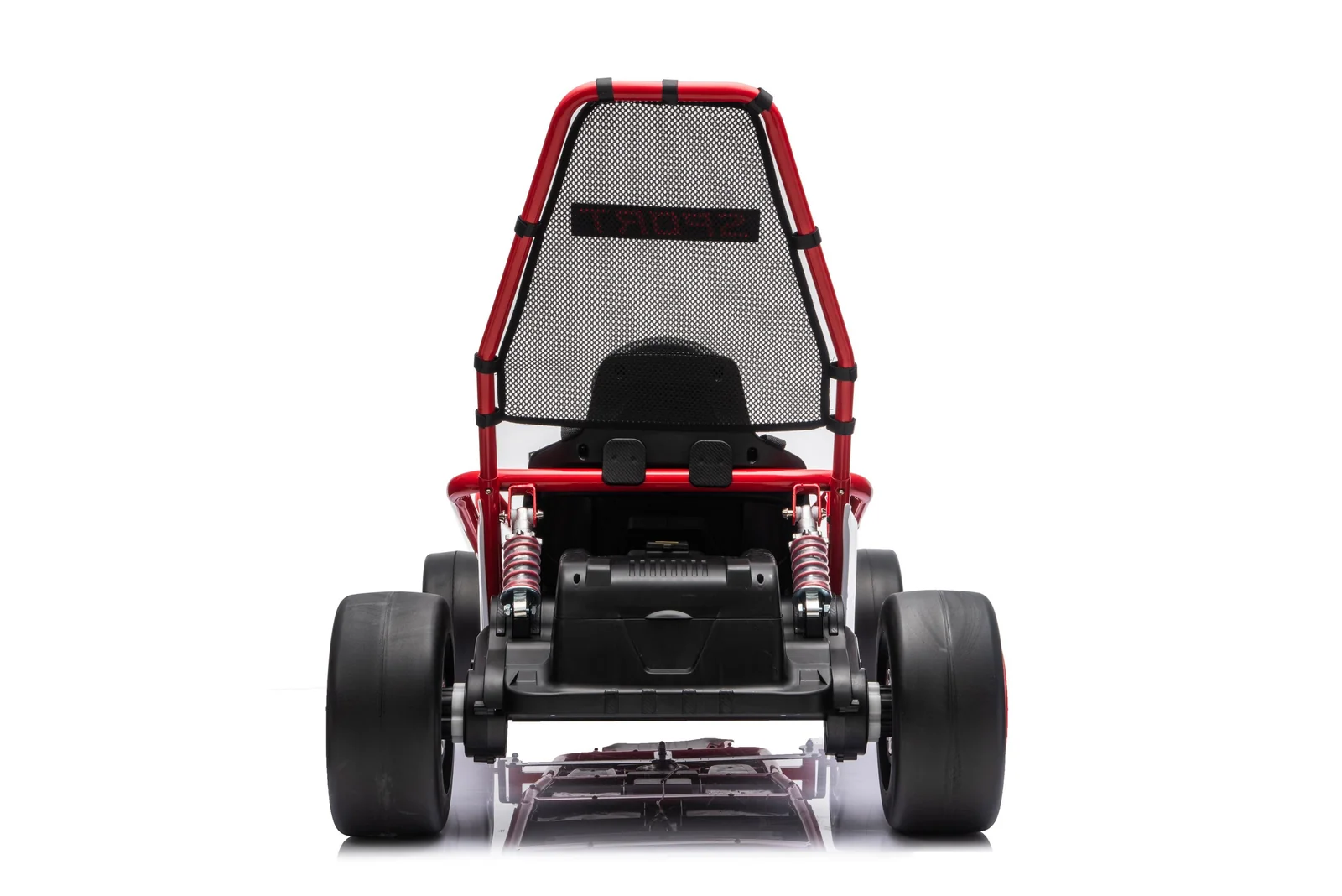 Go-Kart electric cu functie DRIFT, recomandat 4-8 ani, 300W, 24V 10Ah, scaun tapitat, rosu [6]