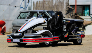 Cart electric Dooma pentru copii 2-8 ani, alb [2]