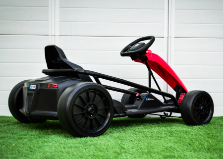 Go Kart electric pentru copii, 500W, roti moi, rosu [6]