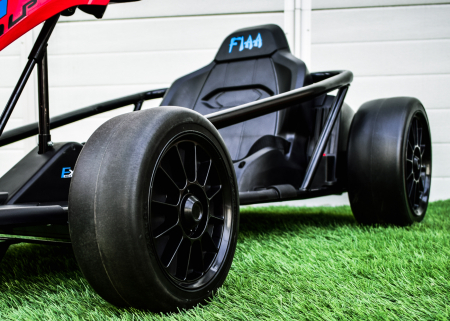Go Kart electric pentru copii, 500W, roti moi, rosu [9]