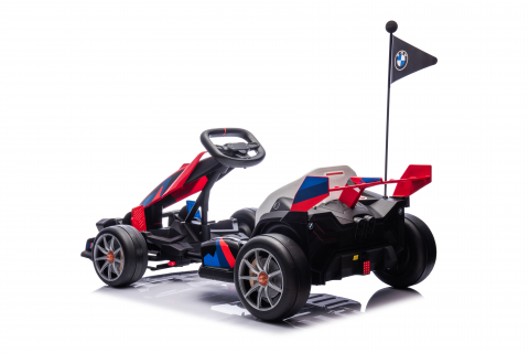 Kart electric pentru copii  BMW Motosport  putere 500W, sasiu ajustabil, rosu [14]