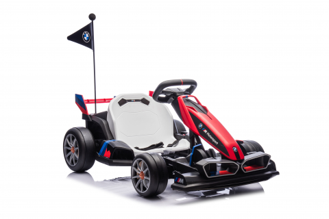 Kart electric pentru copii  BMW Motosport  putere 500W, sasiu ajustabil, rosu [9]