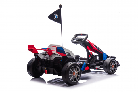 Kart electric pentru copii  BMW Motosport  putere 500W, sasiu ajustabil, rosu [7]
