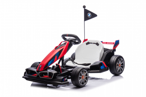 Kart electric pentru copii  BMW Motosport  putere 500W, sasiu ajustabil, rosu [3]
