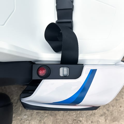 Kart electric pentru copii  BMW Motosport  putere 500W, sasiu ajustabil, Alb [11]