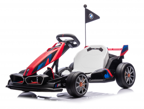 Masinute electrice - Kart electric pentru copii  BMW Motosport  putere 500W, sasiu ajustabil, rosu