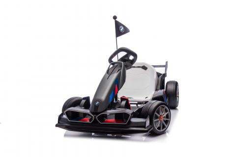 Kart electric pentru copii  BMW Motosport  putere 500W, sasiu ajustabil, Gri [3]