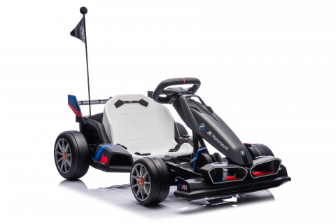 Kart electric pentru copii  BMW Motosport  putere 500W, sasiu ajustabil, Gri [1]