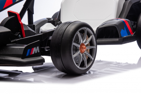 Kart electric pentru copii  BMW Motosport  putere 500W, sasiu ajustabil, Gri [8]