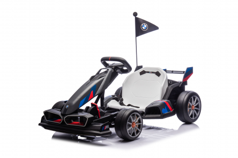 Kart electric pentru copii  BMW Motosport  putere 500W, sasiu ajustabil, Gri [9]
