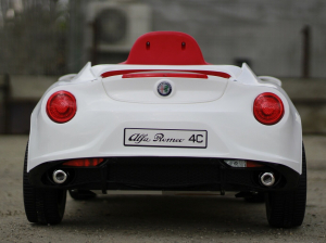 Masinuta electrica Alfa Romeo 4C 2x 15W STANDARD #Alb [4]