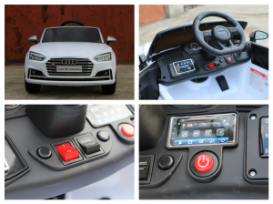 Masinuta electrica Audi S5 Cabriolet 2x35W CU ROTI MOI 12V #Alb [8]