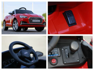 Masinuta electrica copii Audi S5 Cabriolet, rosu [10]
