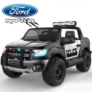 Masinute electrice - Masinuta electrica Ford Ranger F650 POLICE STANDARD 2x 35W 12V #Negru