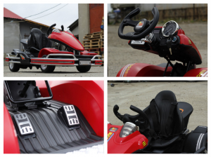 Kart electric Dooma GO! KART 2x 35W 12V STANDARD #Rosu [6]