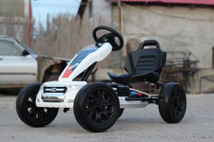 Kinderauto GO Kart cu pedale de la FORD #Alb [4]