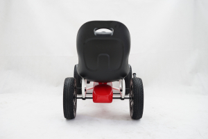 Kart cu pedale, pentru copii, de la Fiat Abarth, cu roti moi, culoare Rosie [2]