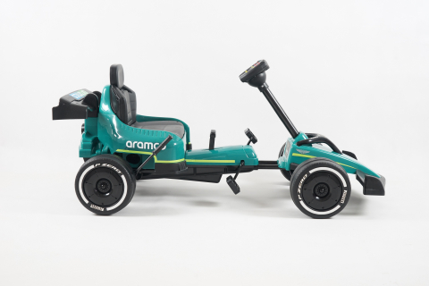 Formula 1 GO Kart cu pedale de la Aston Martin, roti moi EVA, pentru copii [1]