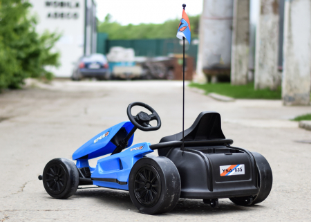 Kart electric copii 3-11 ani A035 F1, albastru, 500W [5]