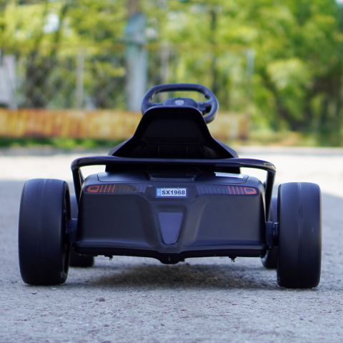 Kart electric copii SX1968, 500W, roti moi, alb [5]