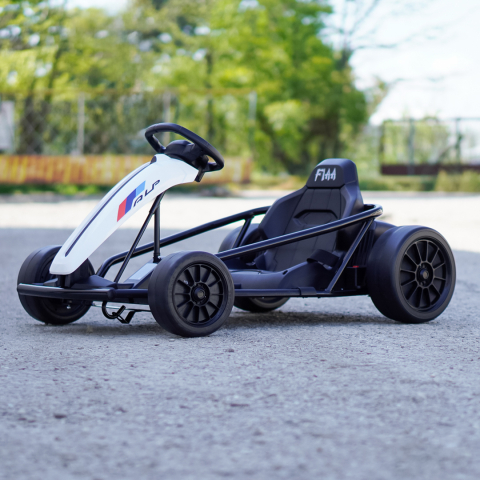 Kart electric copii SX1968, 500W, roti moi, alb [8]