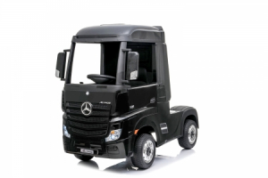 Camion electric Mercedes ACTROS 4x4 180W 12V Premium, cu platforma, culoare Neagra [7]