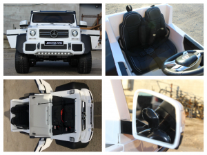 Mercedes G63, 6x6, alb, pentru copii 2-5 ani [9]