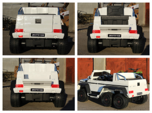 Mercedes G63, 6x6, alb, pentru copii 2-5 ani [10]