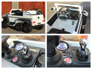 Mercedes G63, 6x6, alb, pentru copii 2-5 ani [8]