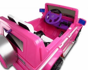 Masinuta electrica pentru fetite Mercedes G55, roz [3]