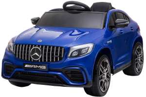 Masinute electrice - Masinuta electrica Mercedes GLC63s 70W 12V cu Scaun Tapitat #Albastru
